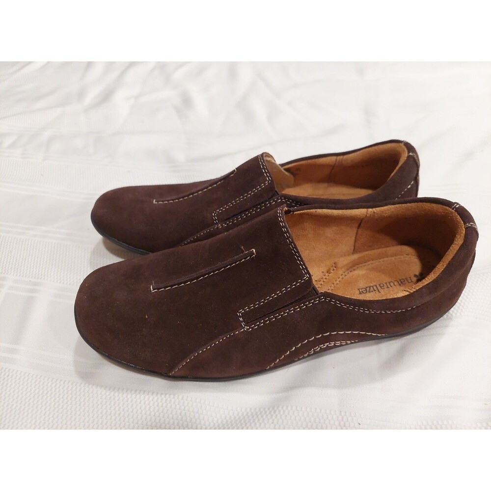 Natural Soul by Naturalizer | Brown Redeem Leather Slip-On Shoe 7.5M
